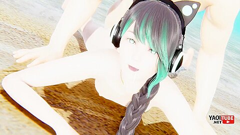 Femboy Yaoi – Shin The Is Fucked In A Beach – Cat Boy